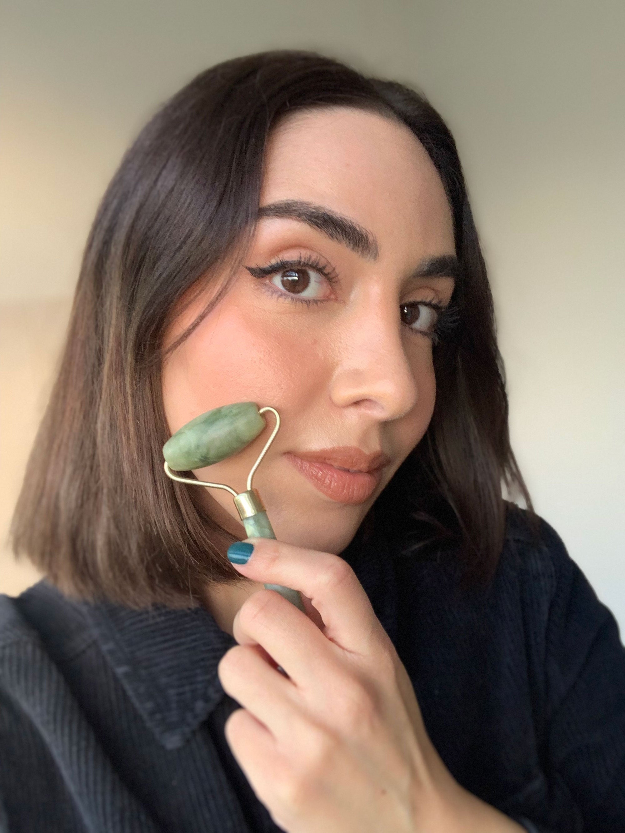 Jade roler i gua sha SET (self-care)